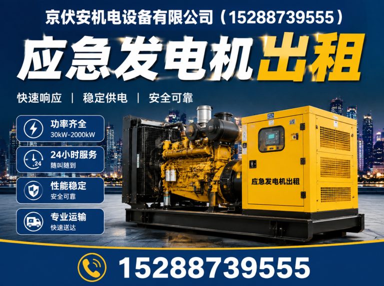 驻马店应急发电机出租展示图